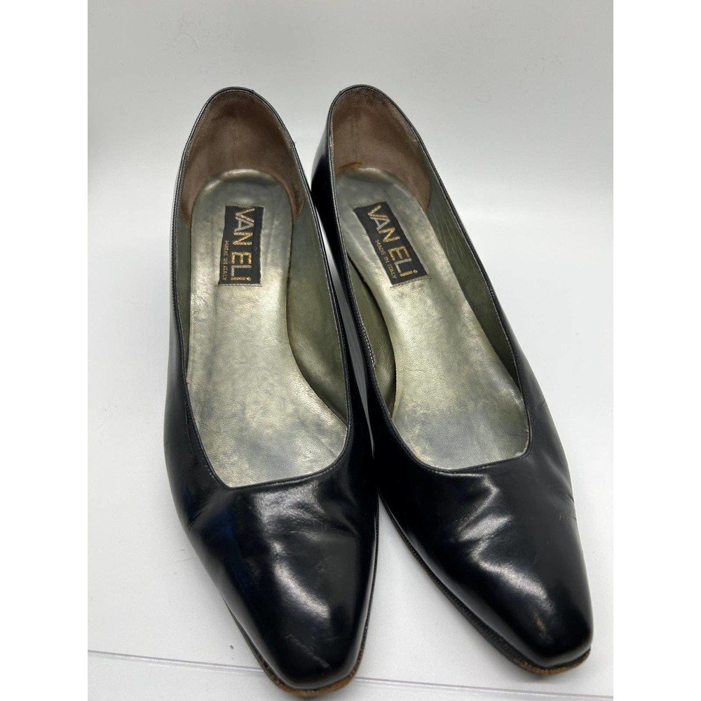 Van Eli Vintage Brown Block Heels Closed Toe Size 8M